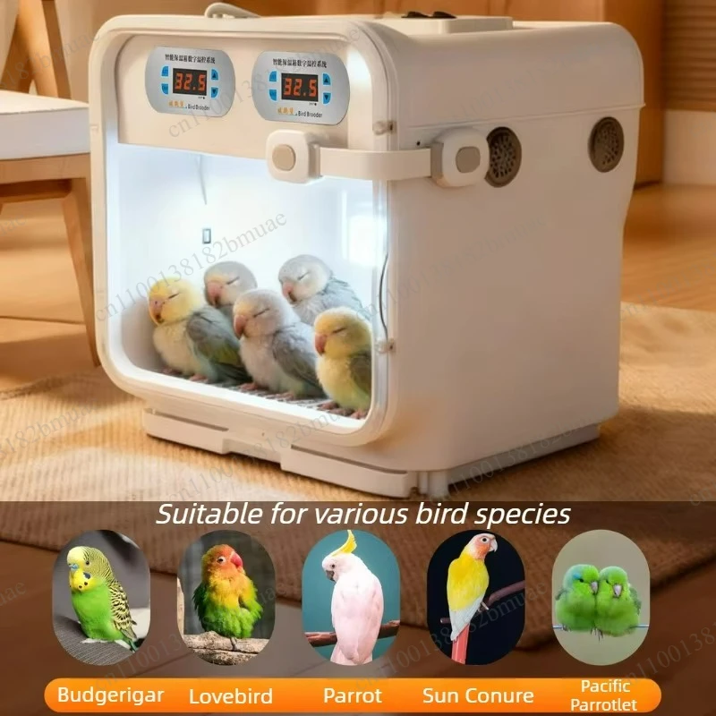 Parrot Breeding Cage Breathable Lighting Thermostatic  Incubator Temperature Control Large Space