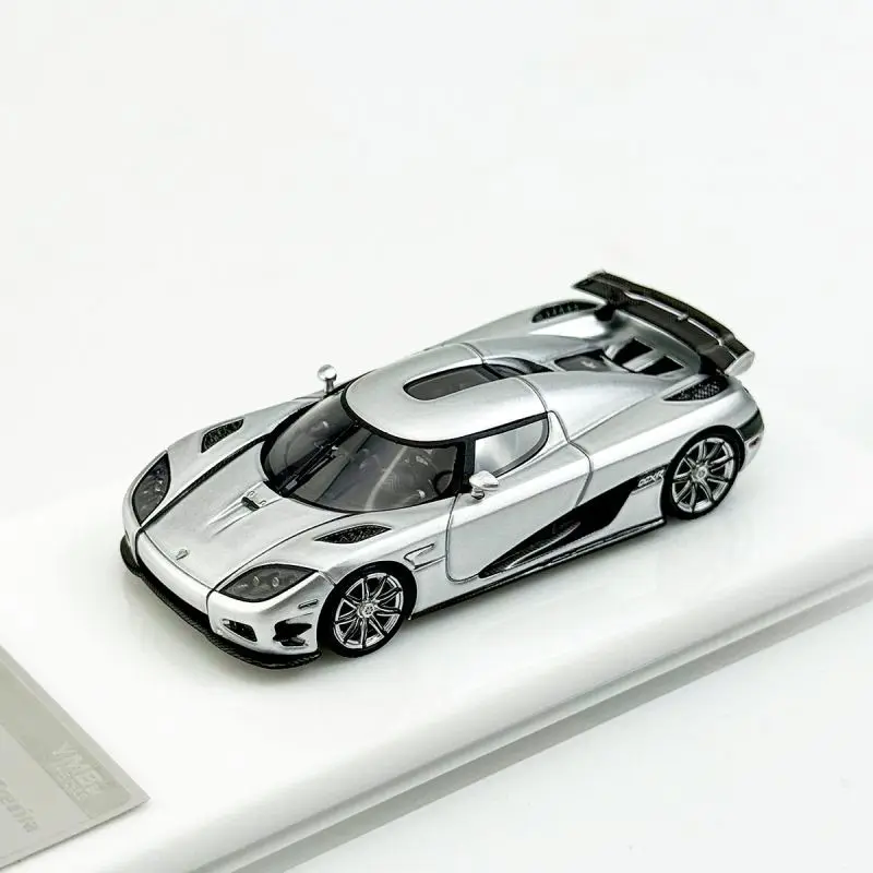 1:64 Koenigsegg CCXR Trevita Silver Full Carbon Resin Car Model