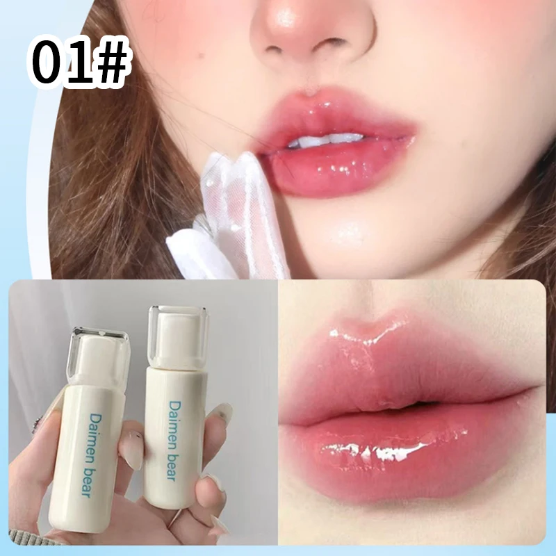 DaiMenBear Blue Oxygen Mirror Lip Gloss pseudo-natürliche Aufhellung für Mädchen im Herbst und Winter