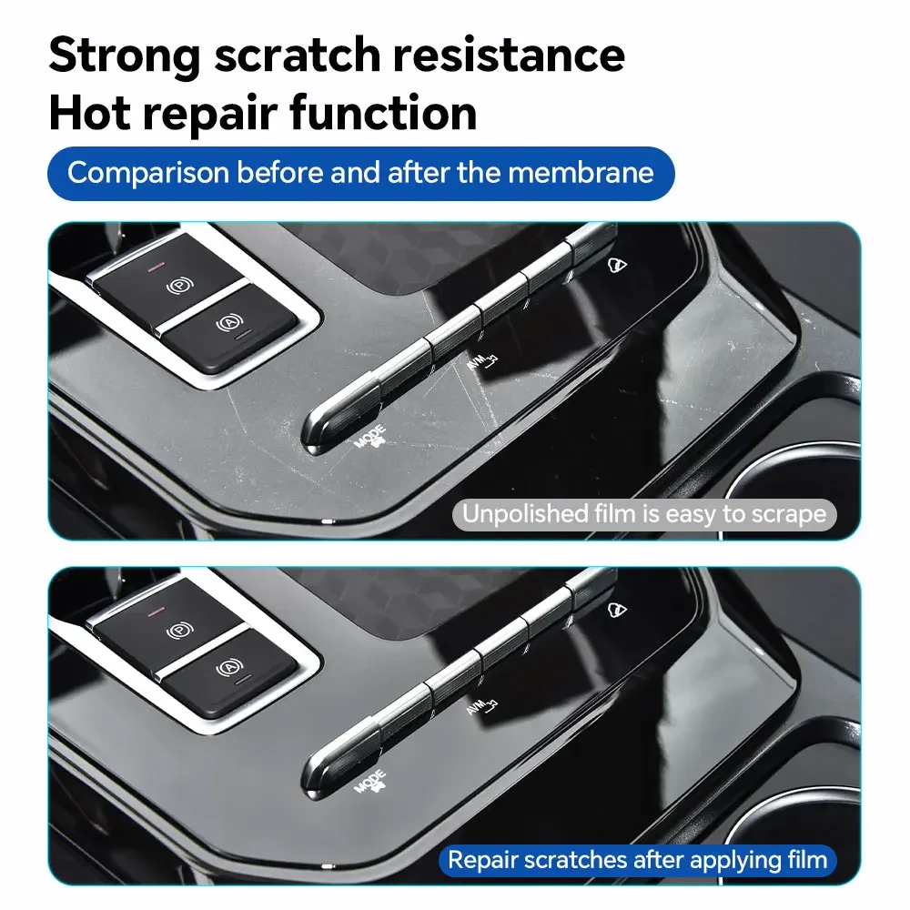 PFCC For Chery Tiggo 7 Pro 2020-2024 TPU Car Navigation Screen Film Gearbox Protective Sticker Anti-scratch Interior Accessories