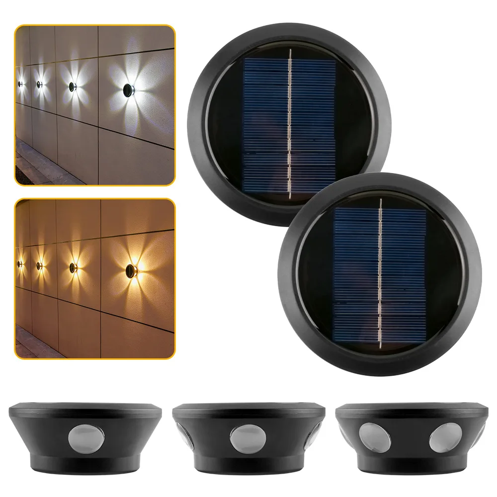 Outdoor Solar Wall Lamp Solar Wall Washer Light Home Courtyard Balcony Garden Exterior Atmosphere Decor Light
