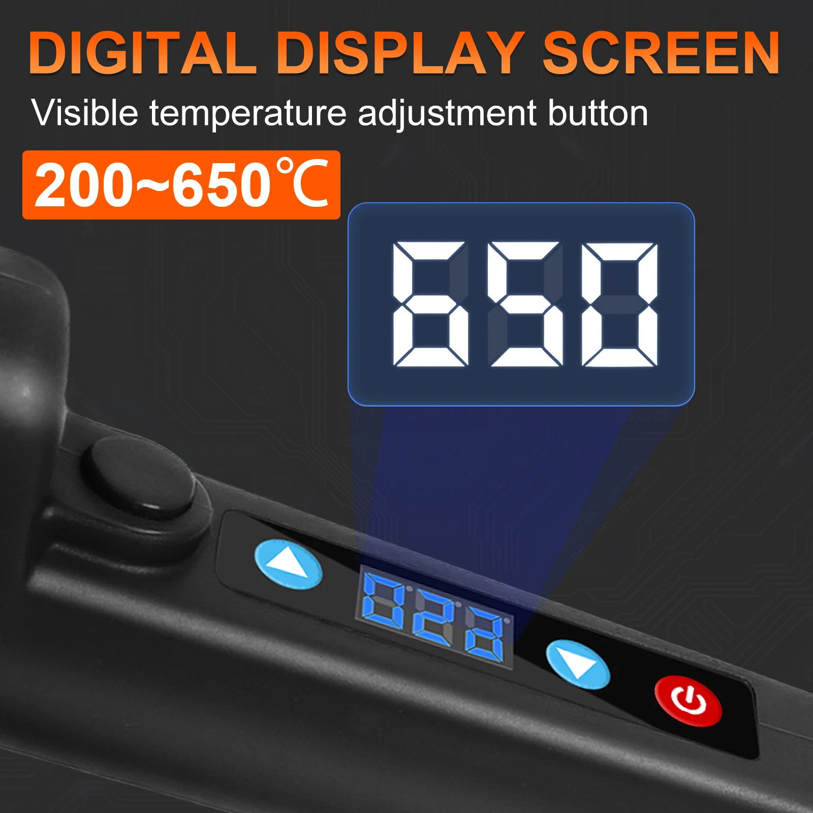 Toolour Soldering Iron Kit 80W 220V Fast Heat up in 15s Electric Send Tin Gun LCD Digital Adjustable Temperature for PCB Repair