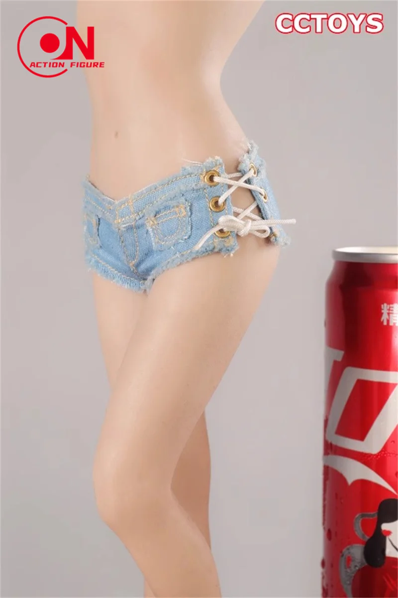 In Stock CCTOYS CC024 1/6 Scale Sexy Strap Hot Pants Denim Shorts Clothes Model Fit 12-inch Female Soldier Action Figure Body