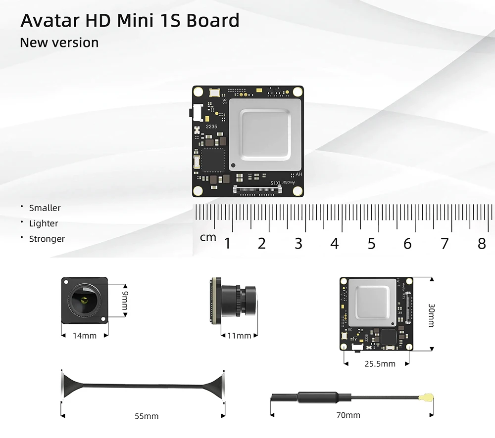 CADDX Walksnail Avatar HD Mini 1s Kit/Mini 1s Lite Kit V3 VTX 1080P для FPV дрона