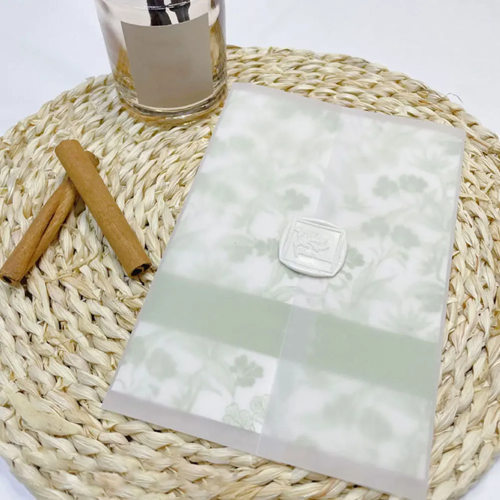 30Pcs Invitation Envelopes Set with Translucent Liners Craft Paper Wedding Card Envelopes Wraps for Formal Events