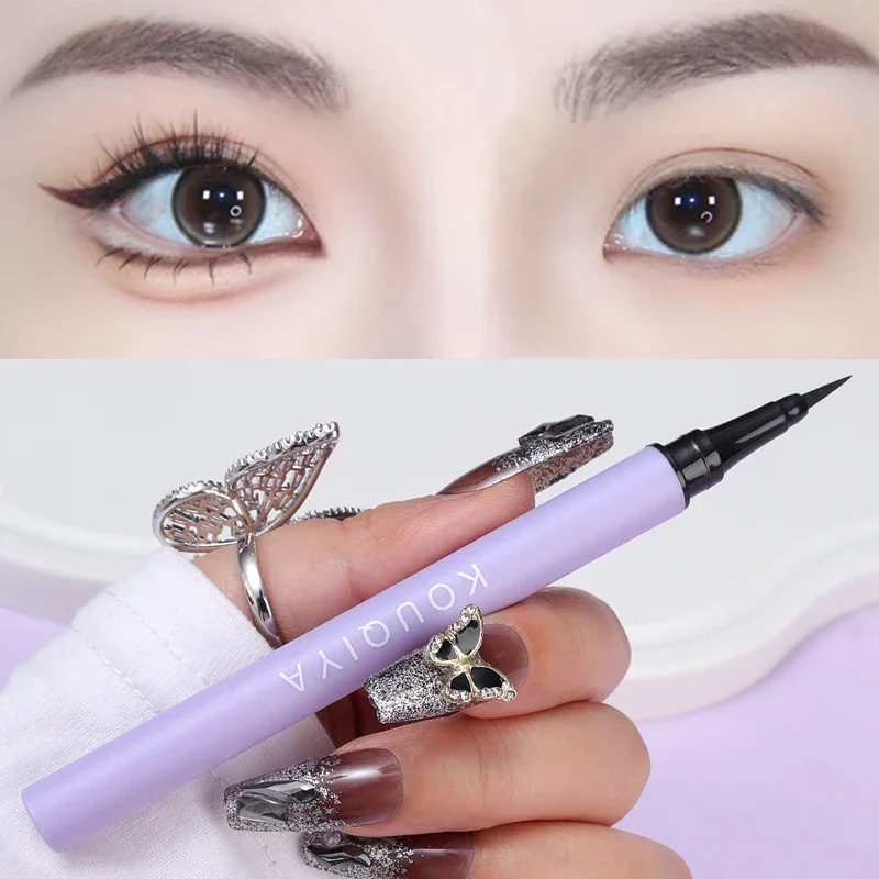 Non Smudging Ultra Thin Liquid Eyeliner Pencil Long Lasting Smooth Quick Drying Black Brown Red Eyes Liner Pens Makeup Cosmetics