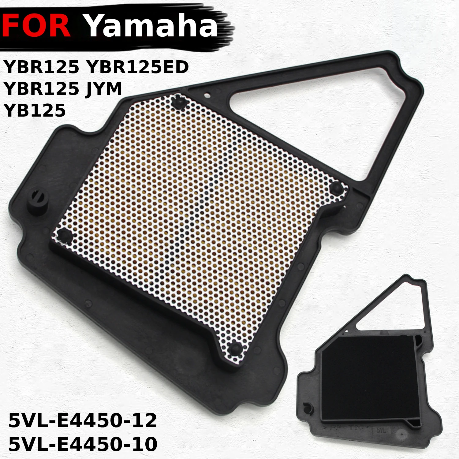 

Впускной воздушный фильтр для мотоцикла, запчасти для пылесоса Yamaha YBR125 YBR125ED YBR 125 JYM 2005-2014 YB125 2008 5VL-E4450-12 5VL-E4450-10
