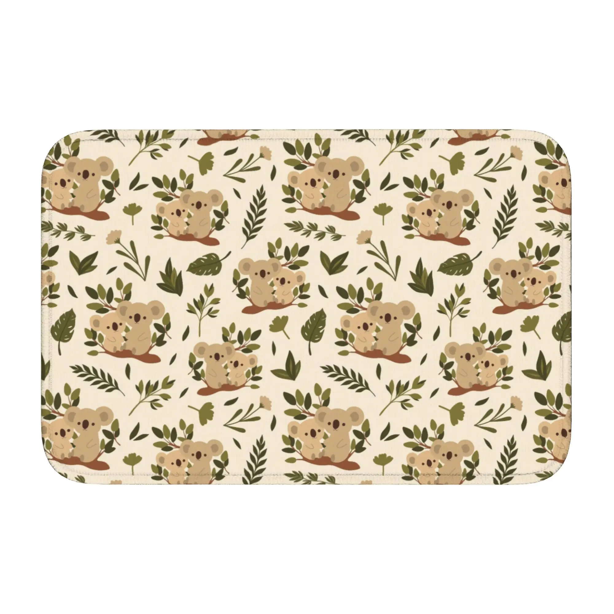 Cute Cartoon Koala Animal Print Doormat Absorbent Mat Carpet Rug Kitchen Entrance Home Floor Mat for Living room Footpad Mats