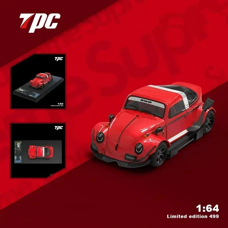 TPC 1:64 RWB Targa SupRed limited499 Diecast Model Car