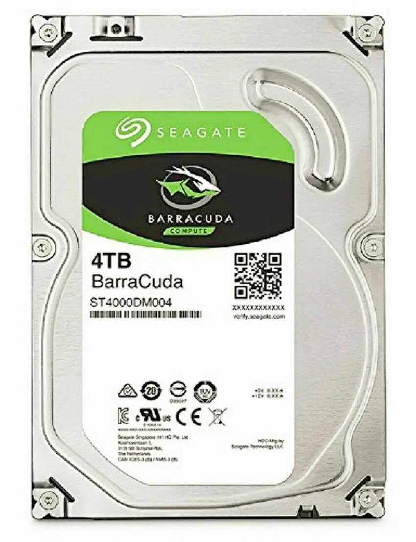 

ST4000DM004 Seagate Barracuda 4TB 5400RPM 64M 6Gb/s 3.5" SATA Hard Drive New
