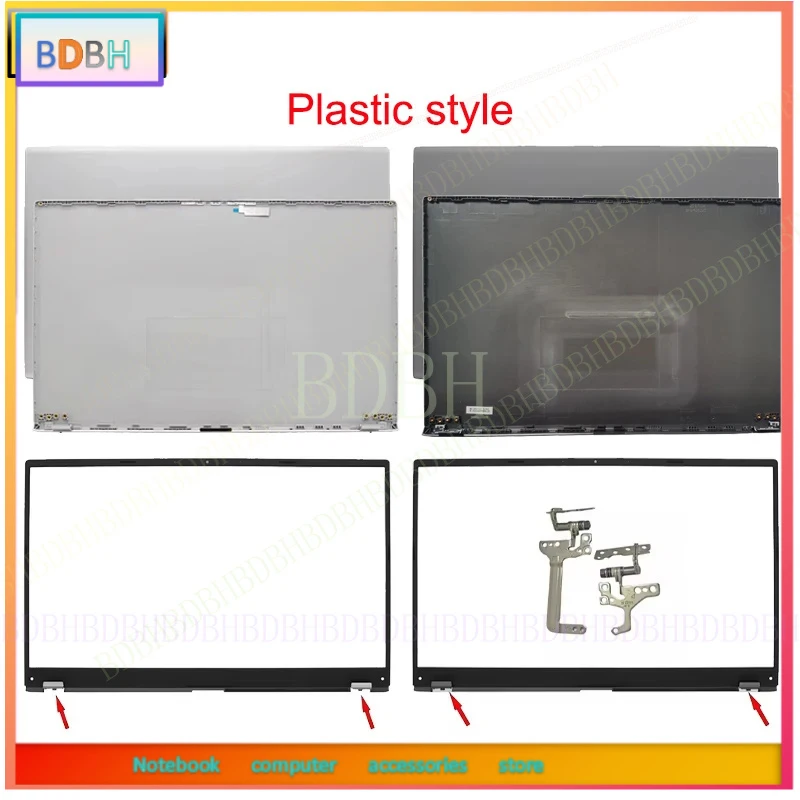 For Vivobook X512 F512 A512 X512J R564D V5000F laptop screen back case LCD top cover hinge front bezel frame shell