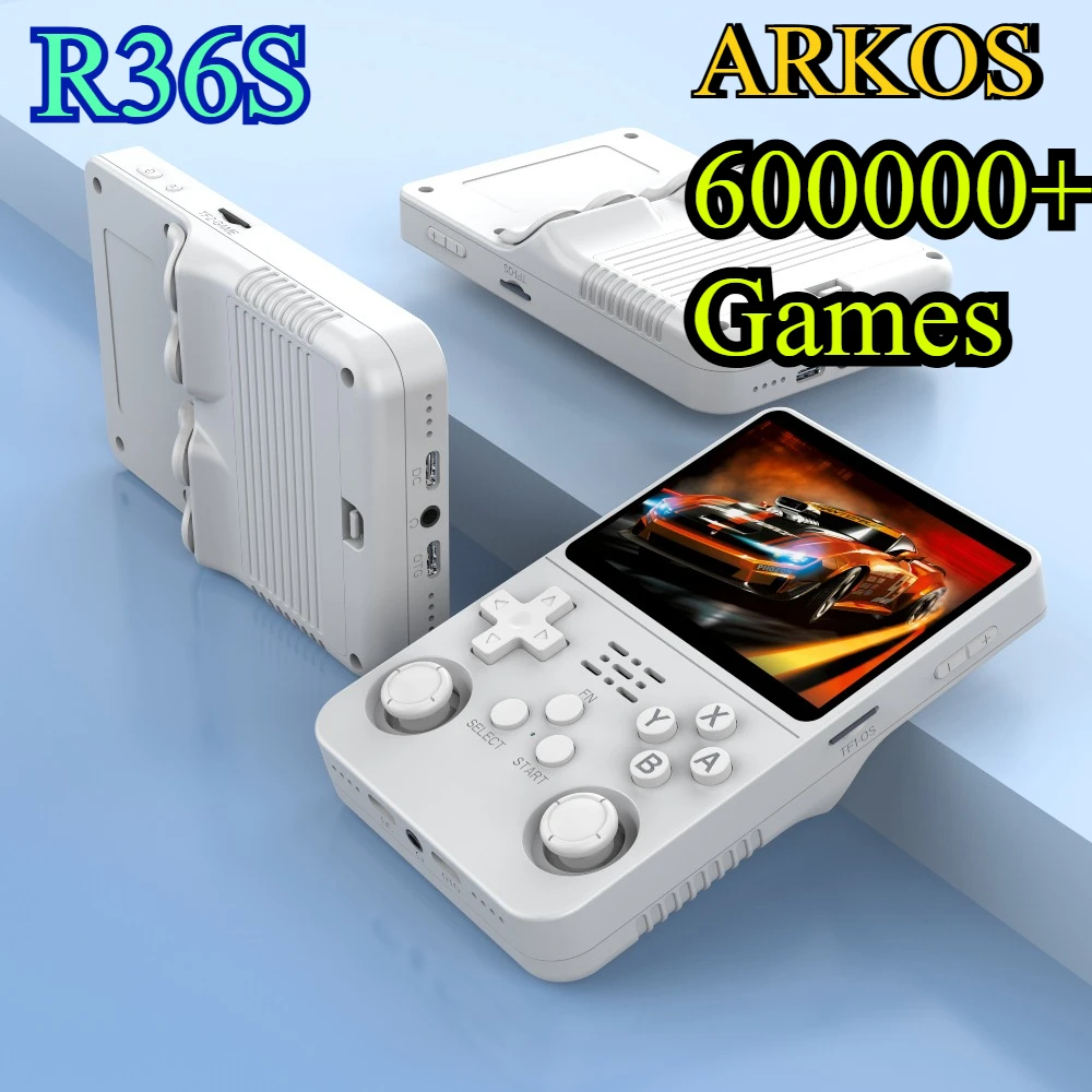 Console de jeux Rétro R36S - Écran IPS 3.5 pouces - 20.000 Jeux