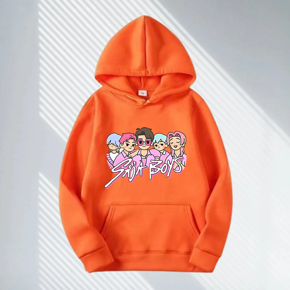 سترة نسائية بغطاء للرأس لخريف/شتاء KPop Demon Hunters مع طباعة كرتونية متعددة الألوان - ملابس رياضية كاجوال بغطاء للرأس للمراهقين