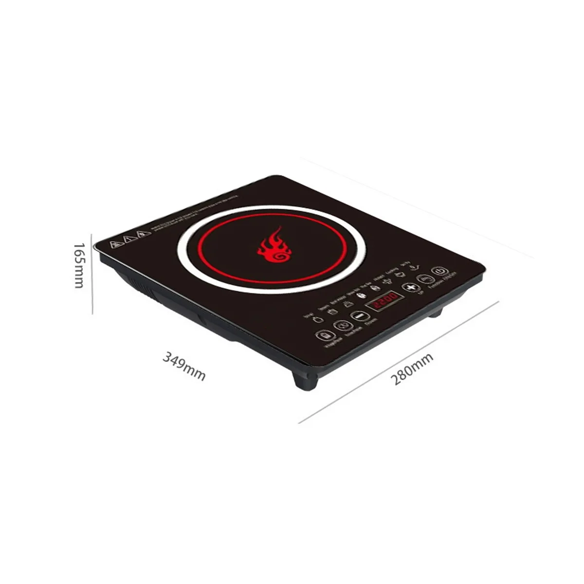 Портативная индукционная варочная панель с 8-уровневой горелкой на столешнице, электрическая индукционная плита, вилка стандарта США