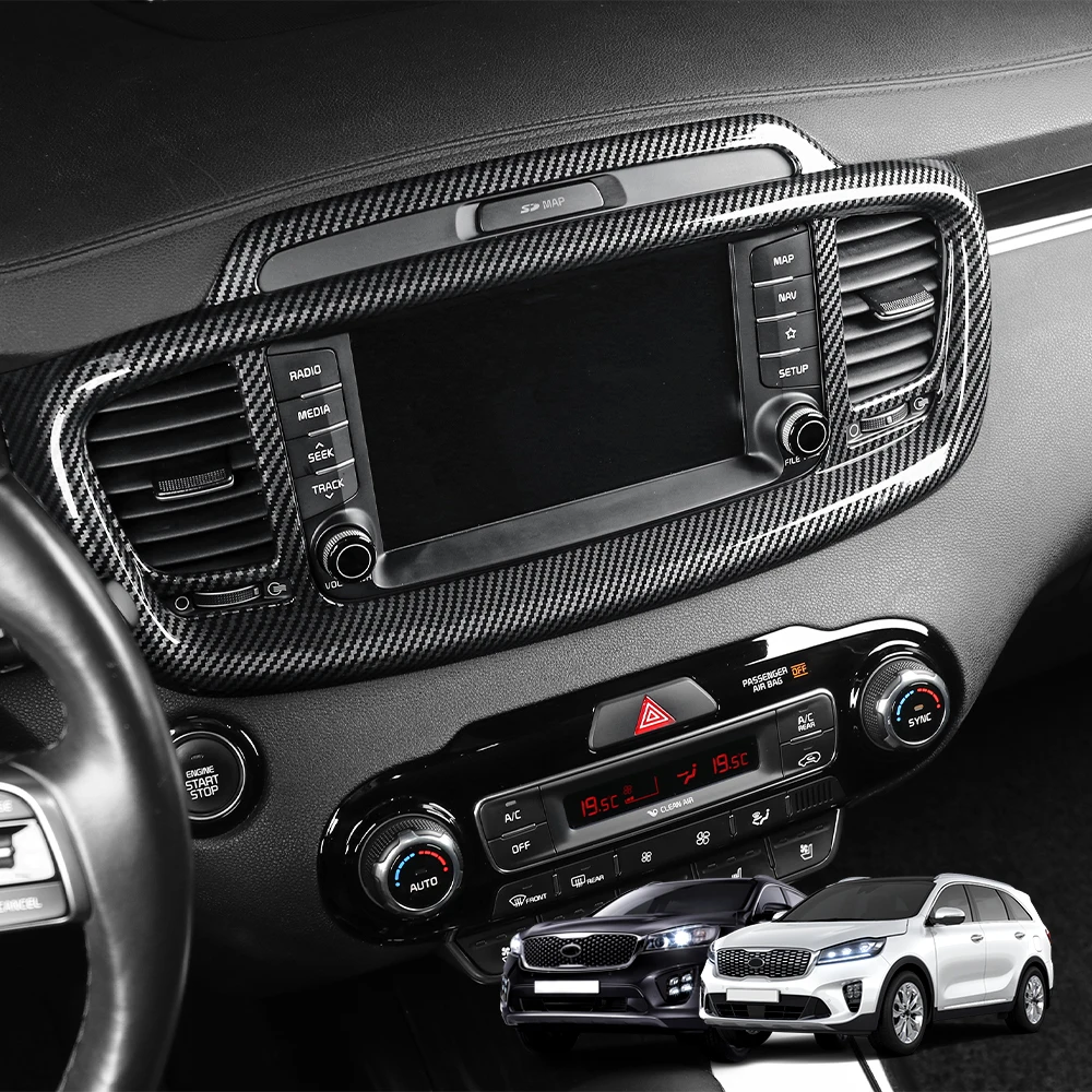 

For Kia Sorento MQ4 2014-2020 LHD RHD Interior Accessories Dashboard Middle Air Conditioner Vent Cover ABS Material