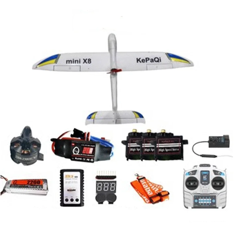 New Surfer X8 Mini Aircraft Model Fixed Wing Glider Entry-level Training Machine 800mm Floating Machine