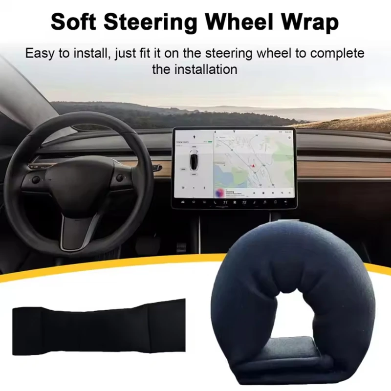 Nastro di fissaggio per peso del volante Morbido involucro del volante Ricambi auto Pesi del volante per Tesla Model 3/Y/S/X