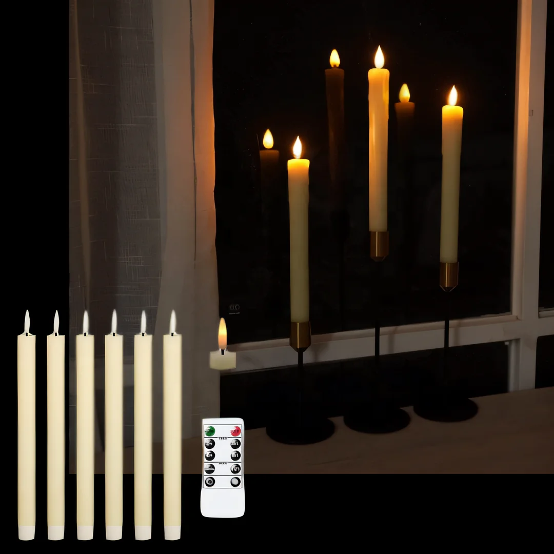 Wholesale AA Battery Powered Flameless Electronic Led Candles for Acrylic Candelabra Centerpiece Wedding Candlesticks