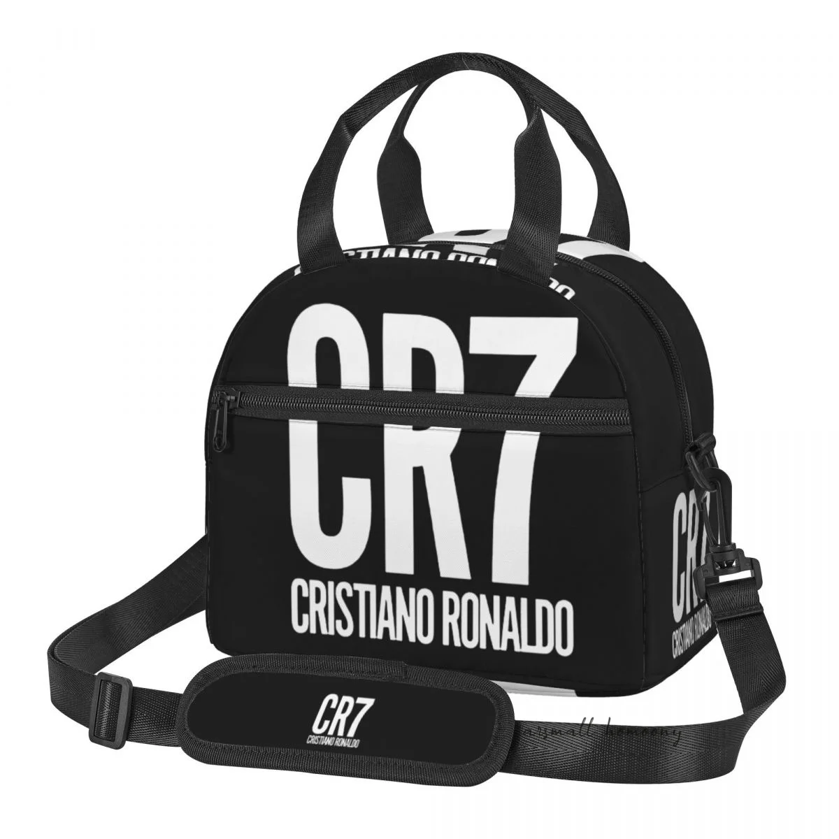 Cristiano Ronaldo CR7 Lunch Bag for Women Portable Thermal Insulated Lunch Box Picnic Multifunction Food Tote