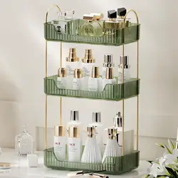 Bathroom Organizer Countertop  Makeup Organizer Counter Storage, Skincare Cosmetics Shelf, Perfume Holder for Vanity Tray