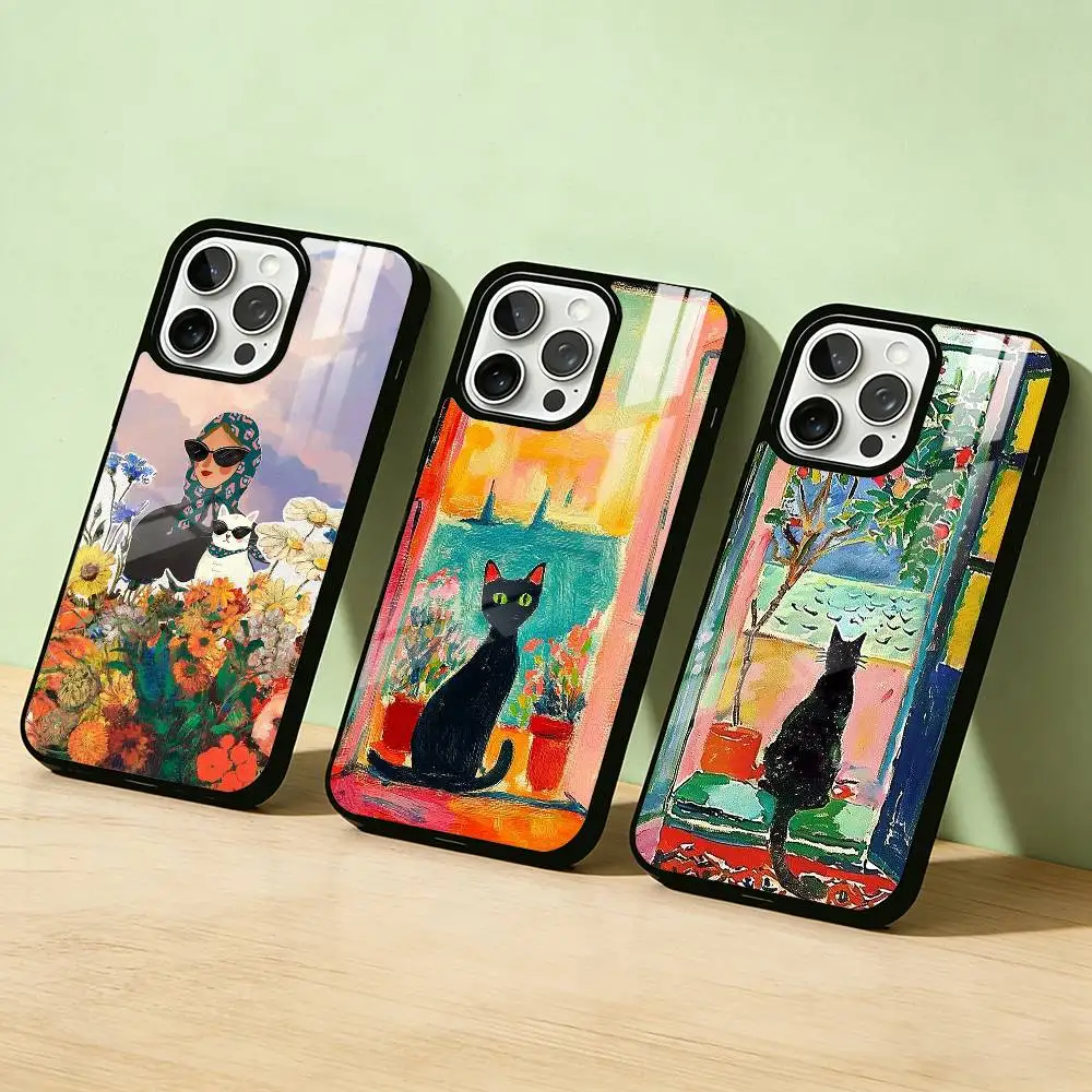 

AAA Funny Henri Matisse Art Painting Phone Case Color Silver Shell For IPhone 17 16 15 14 13 12 11 Pro Max Plus