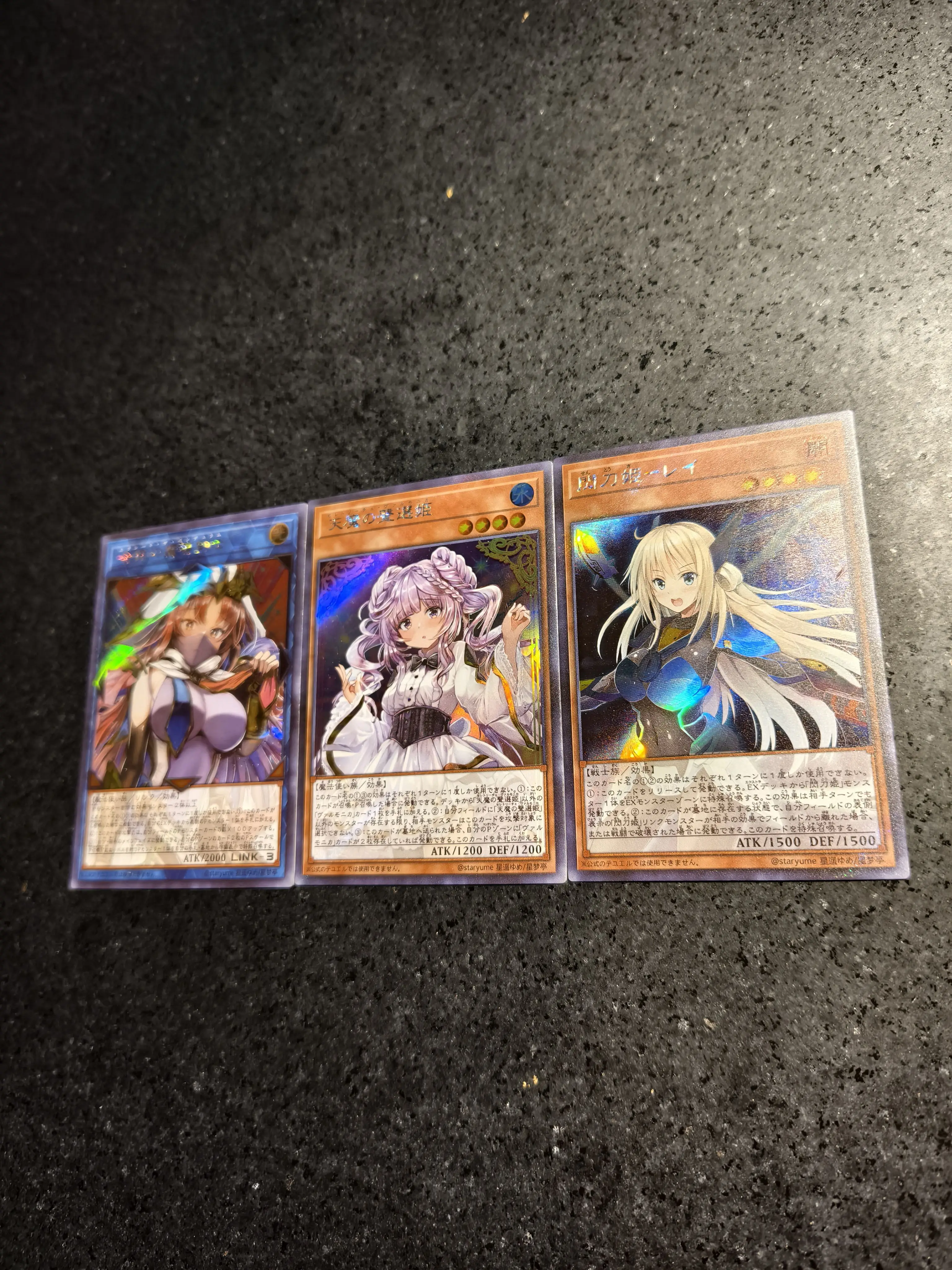 3pcs/set Diy Yu-Gi-Oh! Sky Striker Ace Self Control Collect Signature Trading Flash Card Anime Cartoon Gift