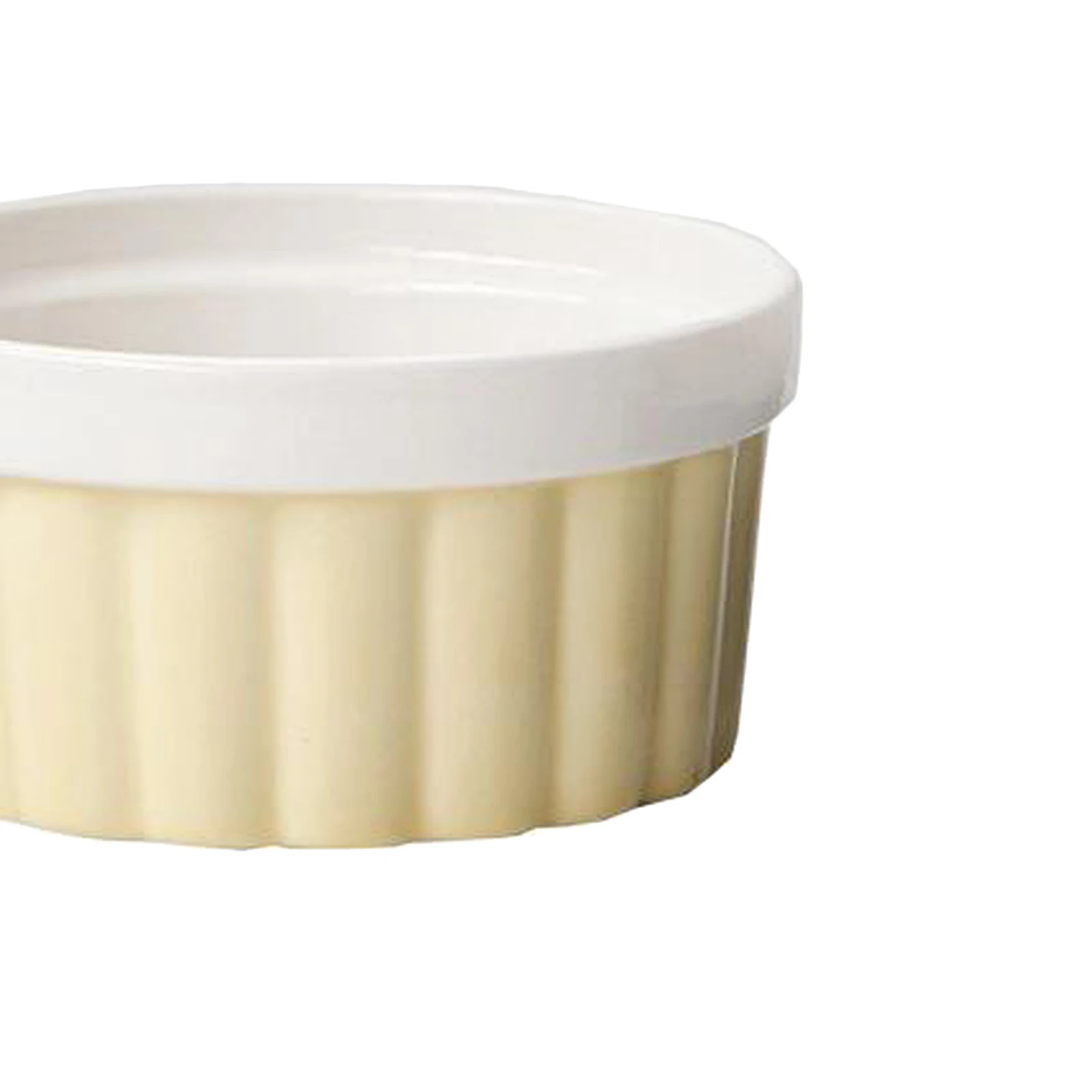 Porcelain Souffle Dish, 10.5cm Diameter, 250ml Baking Bowls Dishes, for Souffle and Creme , Oven Microwave Dishwasher