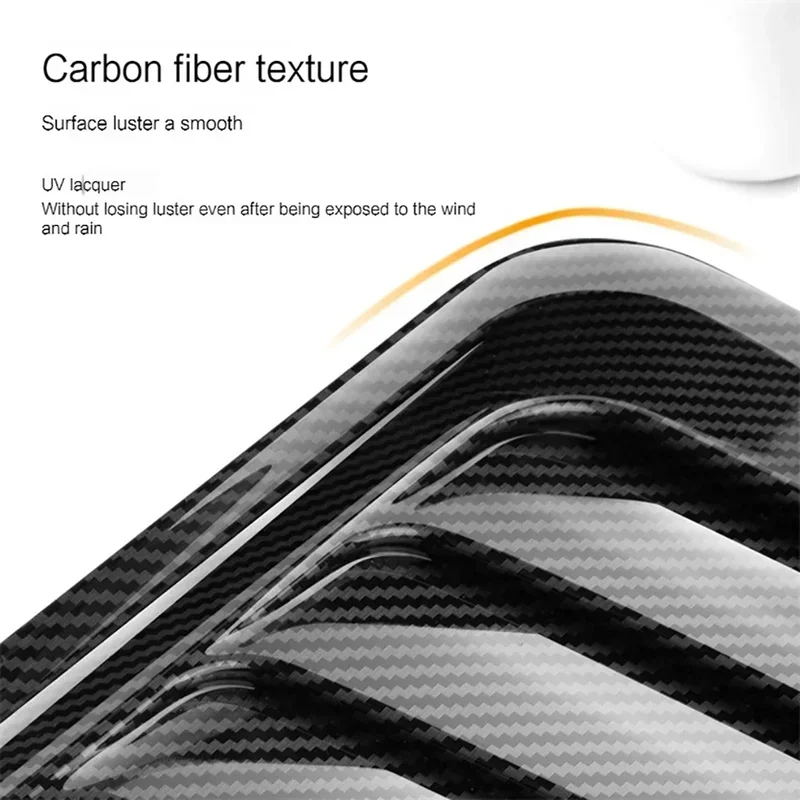 For 2Pcs Car Hood Decoration Realistic Air Outlet Design Simulation Air Vent Fake Air Intake Body Creative Durable Pasted Leaf B