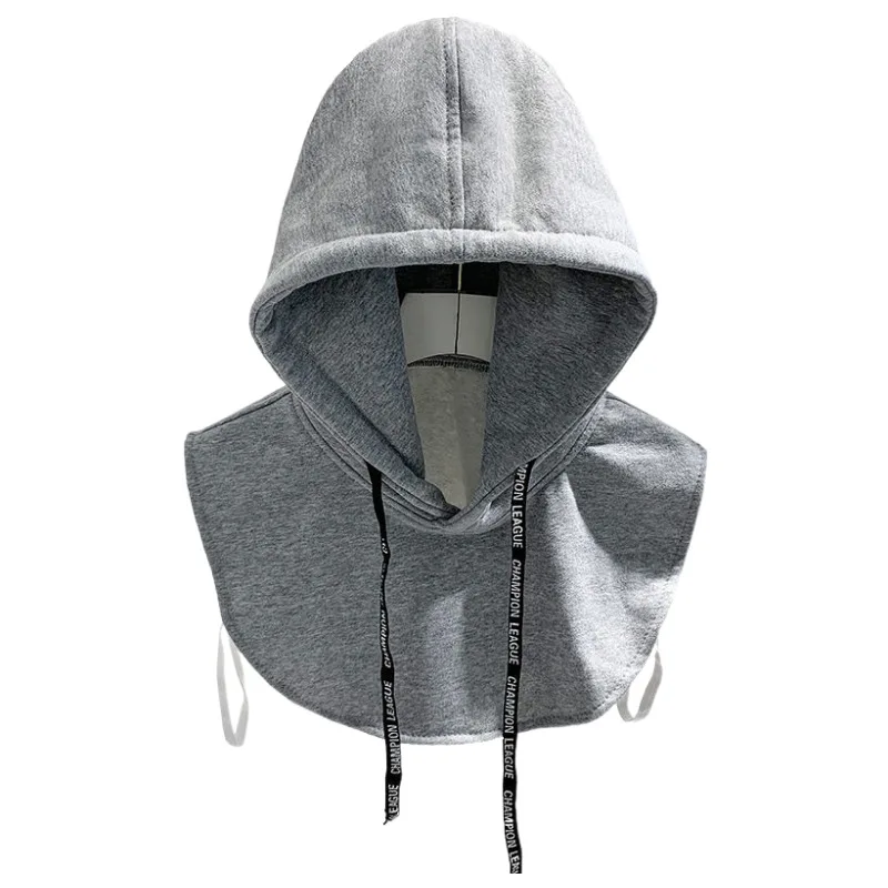 Chapeau chaud en coton, cagoule, masque facial de Ski, chauffe-cou, casquette de sport d'hiver, faux col, chaleur d'hiver