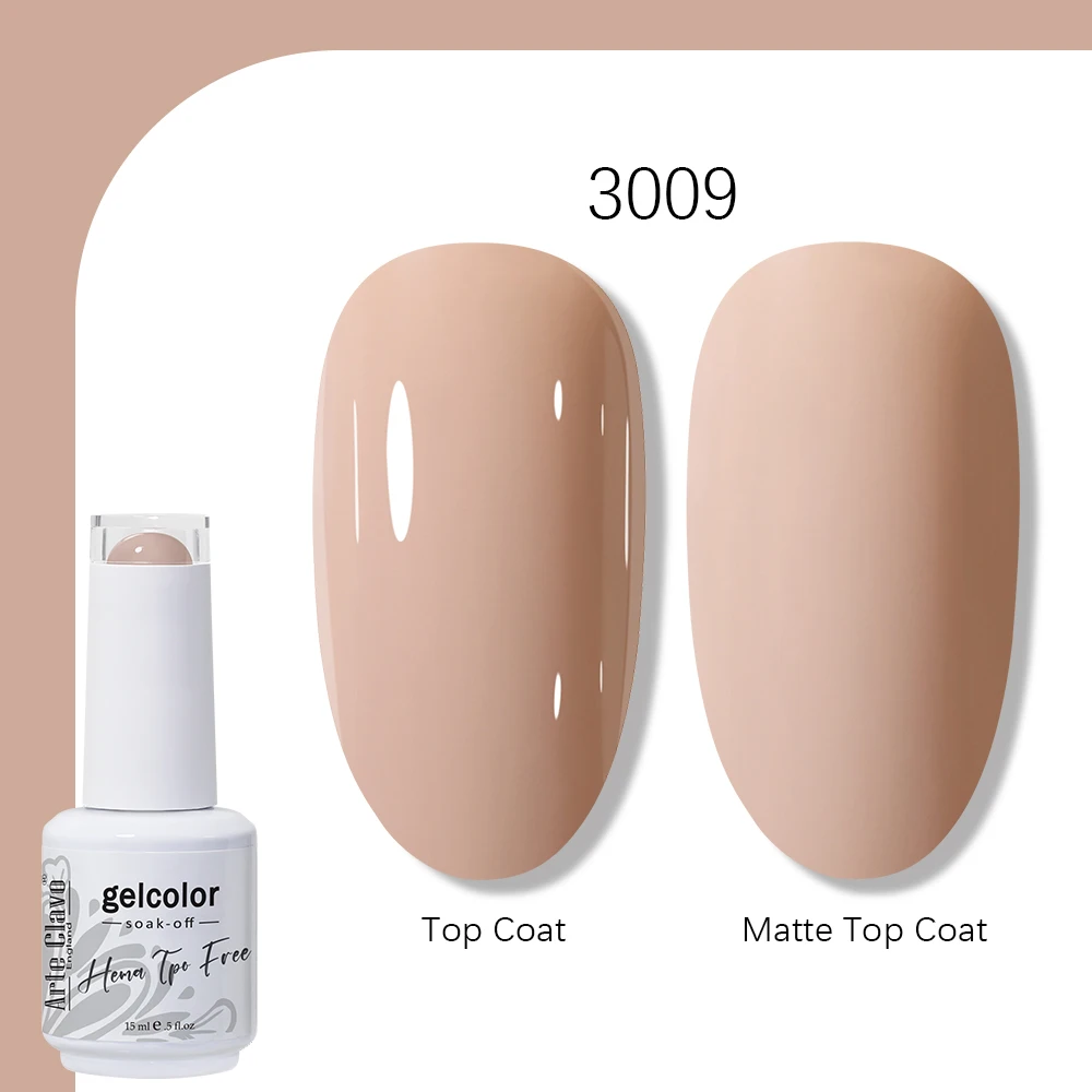 Arte Clavo 15ml Gel Nagellak Neon Bruin Koningsblauw Rood Groen Nude Nagelkunst Lak Gel Lak Top Coat UV Gel Nagellak