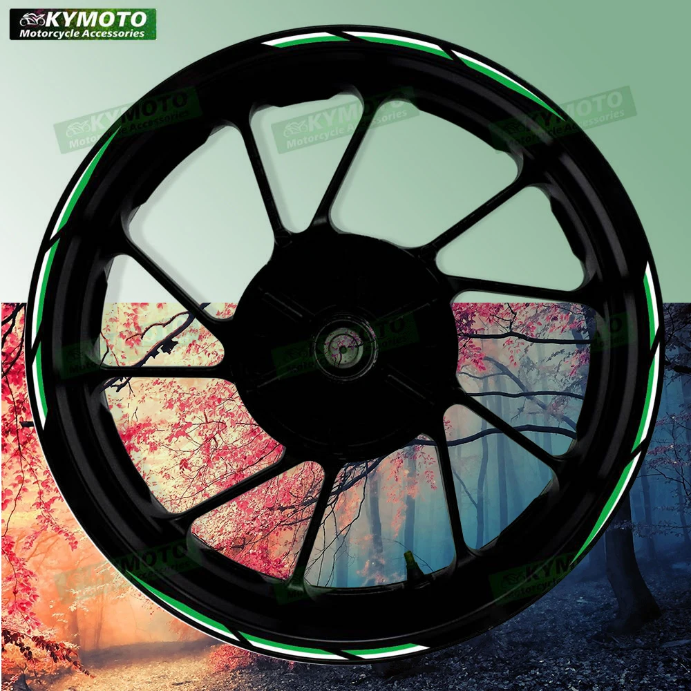

For GSR SV650 GSF R7 R6 R1 motorcycle accessories 17 inch front and rear wheel stickers fairing rim reflective decals decoration
