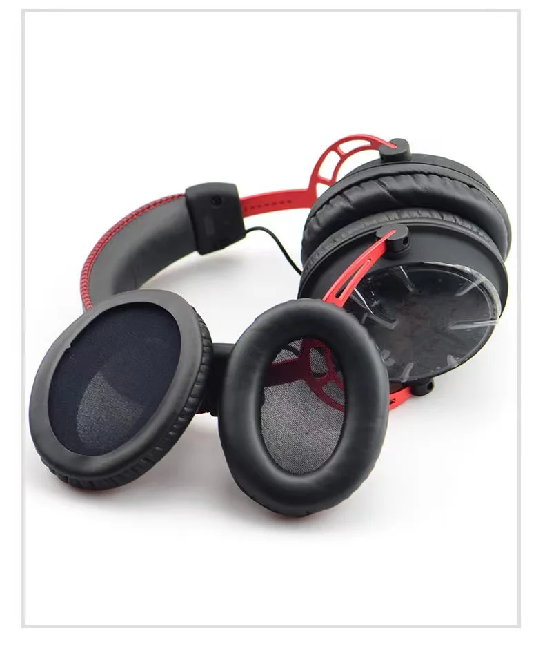 Ear Pads For HyperX Alpha Cloud I/ II Core Headphones Replacement Foam Earmuffs Cushion Headset Covers Sponge Leather Foam