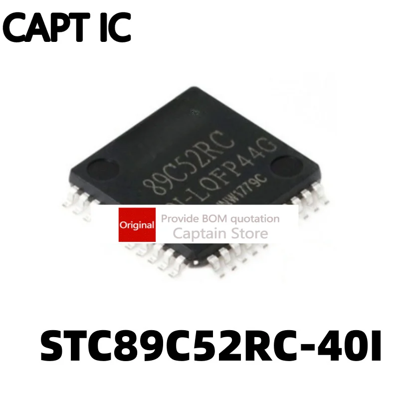 5PCS STC89C52RC-40I-LQFP44