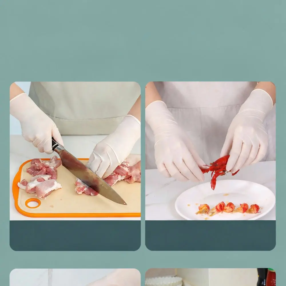 Thickened Disposable Gloves Nitrile Rubber Food Preparation Kitchen Cleaning Painting Industrial Protective Elastic Non Slip