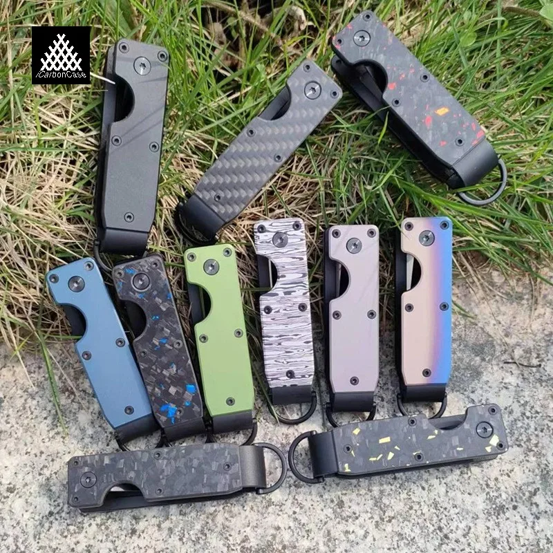 

Real Forged / Woven Carbon Fiber + Metal Key Holder Alloy Keys Storage