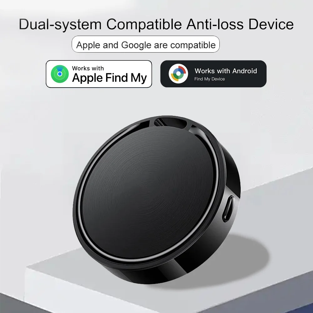 AirTag Item Finder Tracker Compatible with Apple Find My & Google Find Hub for Keys Wallet Luggage - Works with iPhone & Android