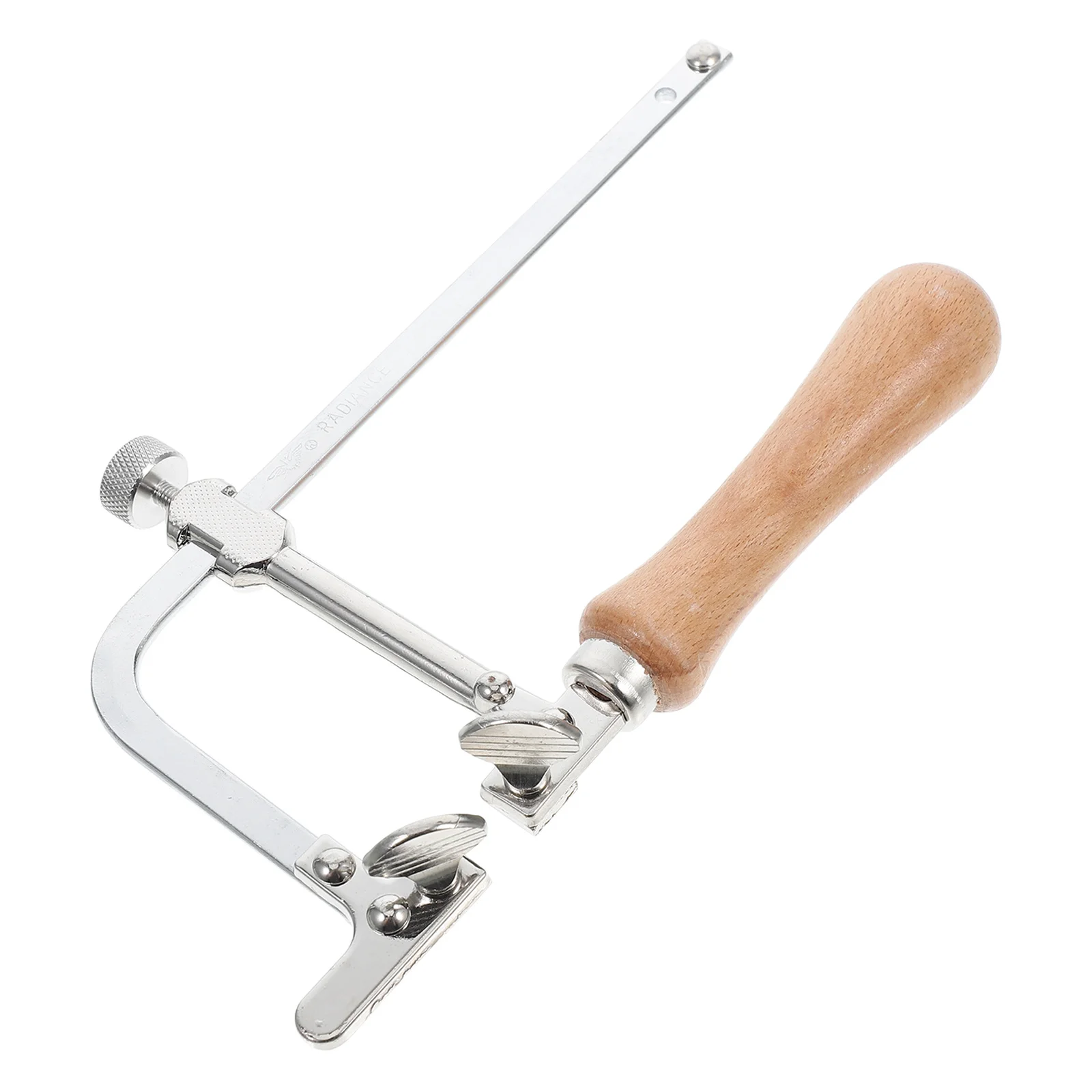 Compact Coping Saw Adjustable Tension Wire For Precision Cutting Wood Glass Ceramic Jade Diy Craft Projects Lightweight Steel