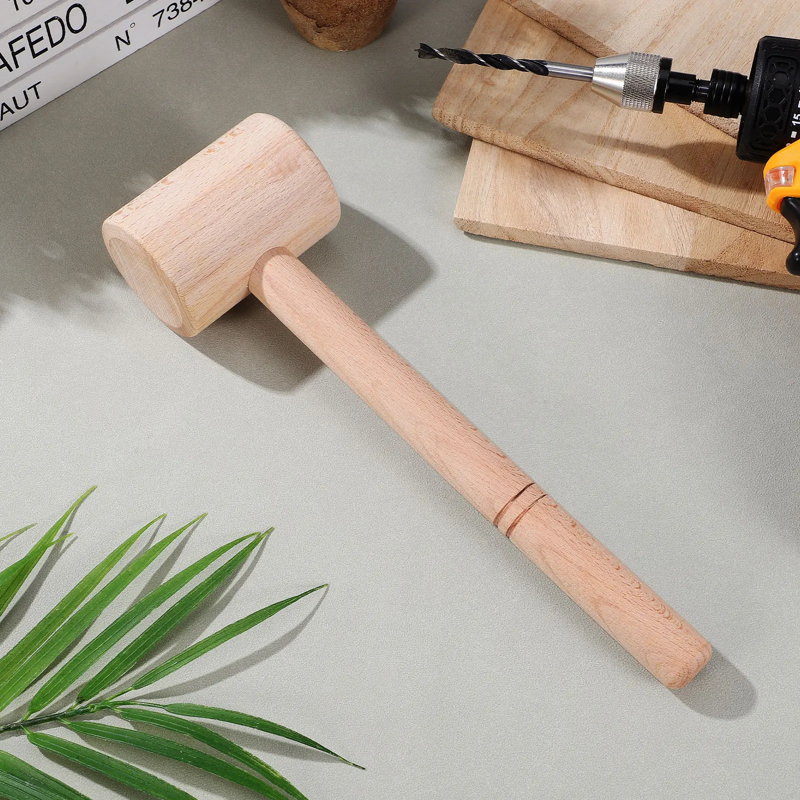 ค้อนงานไม้ ด้ามไม้ ออกแบบตามหลักสรีรศาสตร์ เครื่องมือแกะสลักสำหรับงาน DIY ค้อนอเนกประสงค์สำหรับงานพิมพ์ เครื่องมือช่างสำหรับงานไม้