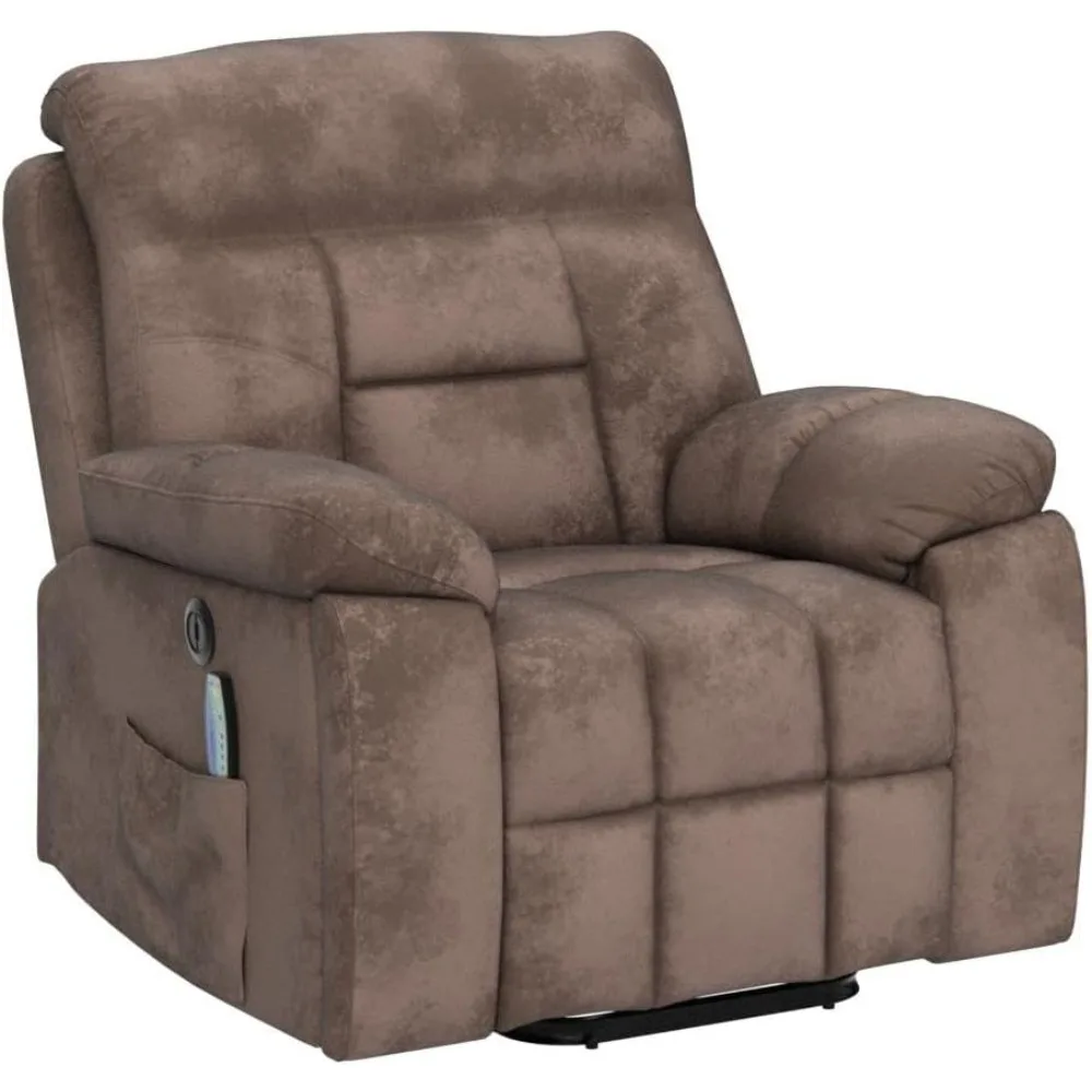 Grote Power Lift Fauteuil Stoel met Massage en Warmte voor Ouderen Grote en Hoge Mensen, Overgevulde Brede Fauteuils, Kerstcadeau