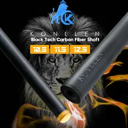 KONLLEN Carbon Fiber Shaft Billiard Pool Cue Stick Shaft 3/8*8 Radial 3/8*10 Uni-loc Joint Single Shaft 10.5/11.5/12.5mm