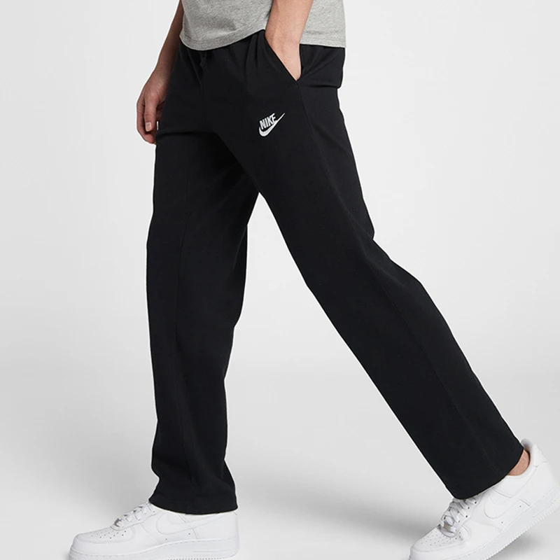 Nike genuine men's straight tube loose breathable knitted soft casual sports pants 804422-010