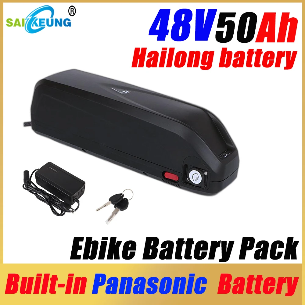 

Hailong 48v E Bike Akku 50ah литиевая батарея 52v электрический велосипед Ncr18650b 72v60v36v Ebike 3000w Motor 30ah 60ah 13s 5p батарея