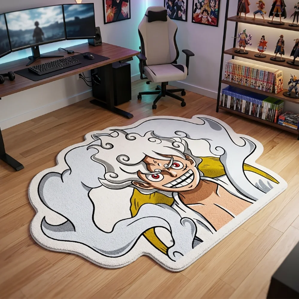 

Anime One Piece Luffy Gear 5 Nika Doormat - Soft Anti-Slip Area Rug for Indoor Use, Bedroom, Living Room & Gaming Room