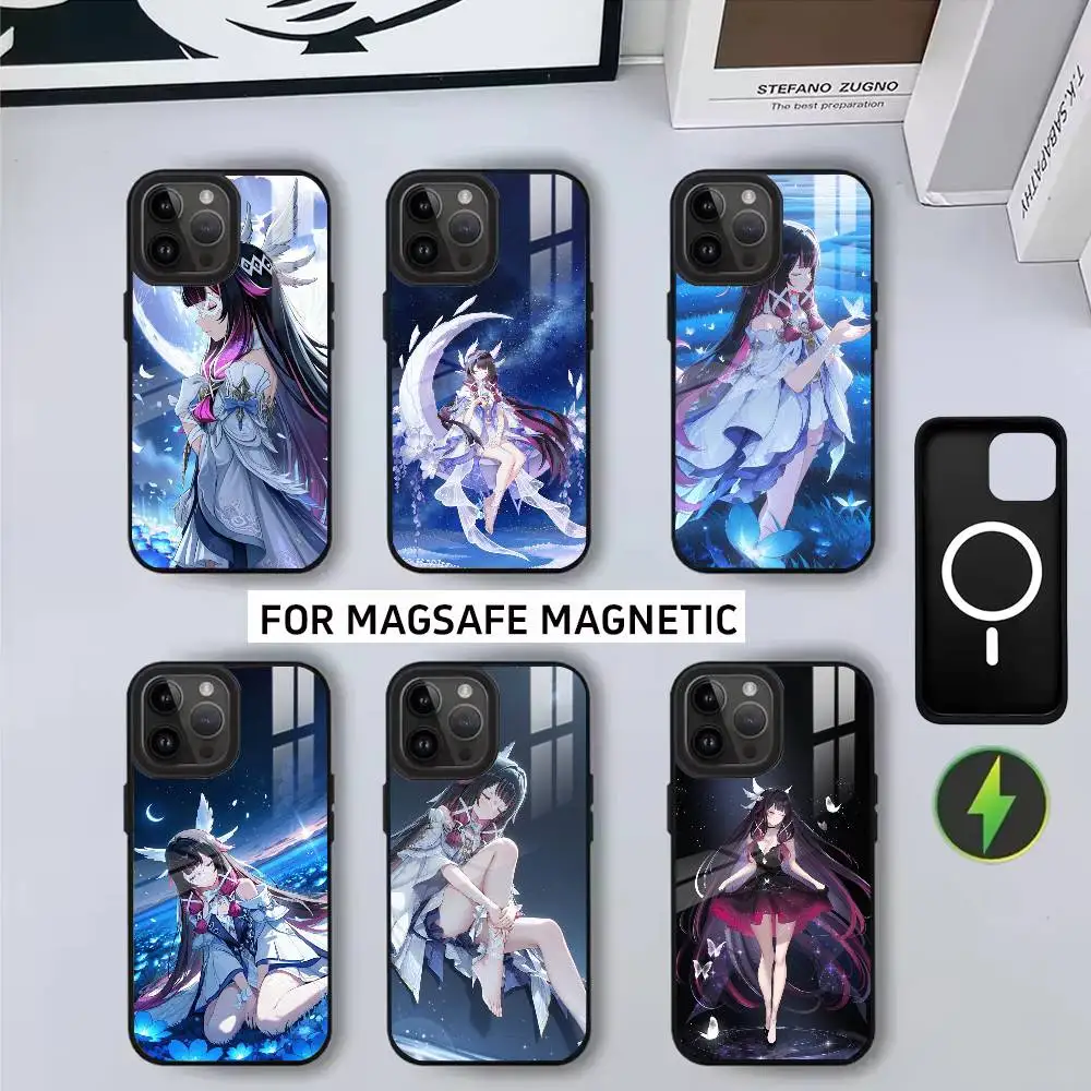 

G-Genshin l-Impact Girl C-columbinaS Phone Case For iPhone17,16,15,14,13,12,11 Plus,Pro Magnetic with Magsafe Wireless Charging