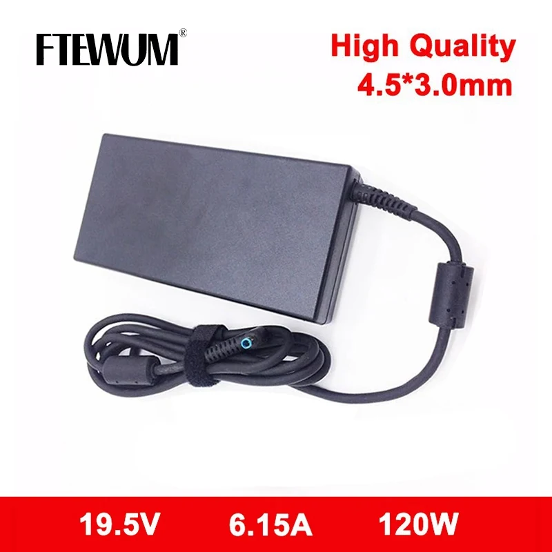 120W 19.5V 6.15A 4.5*3.0mm Laptop Adapter For Hp 15-AX033 HSTNN-CA25 ENVY 15 17 15-J013TX  J015T  Power Supply Charger Notebook