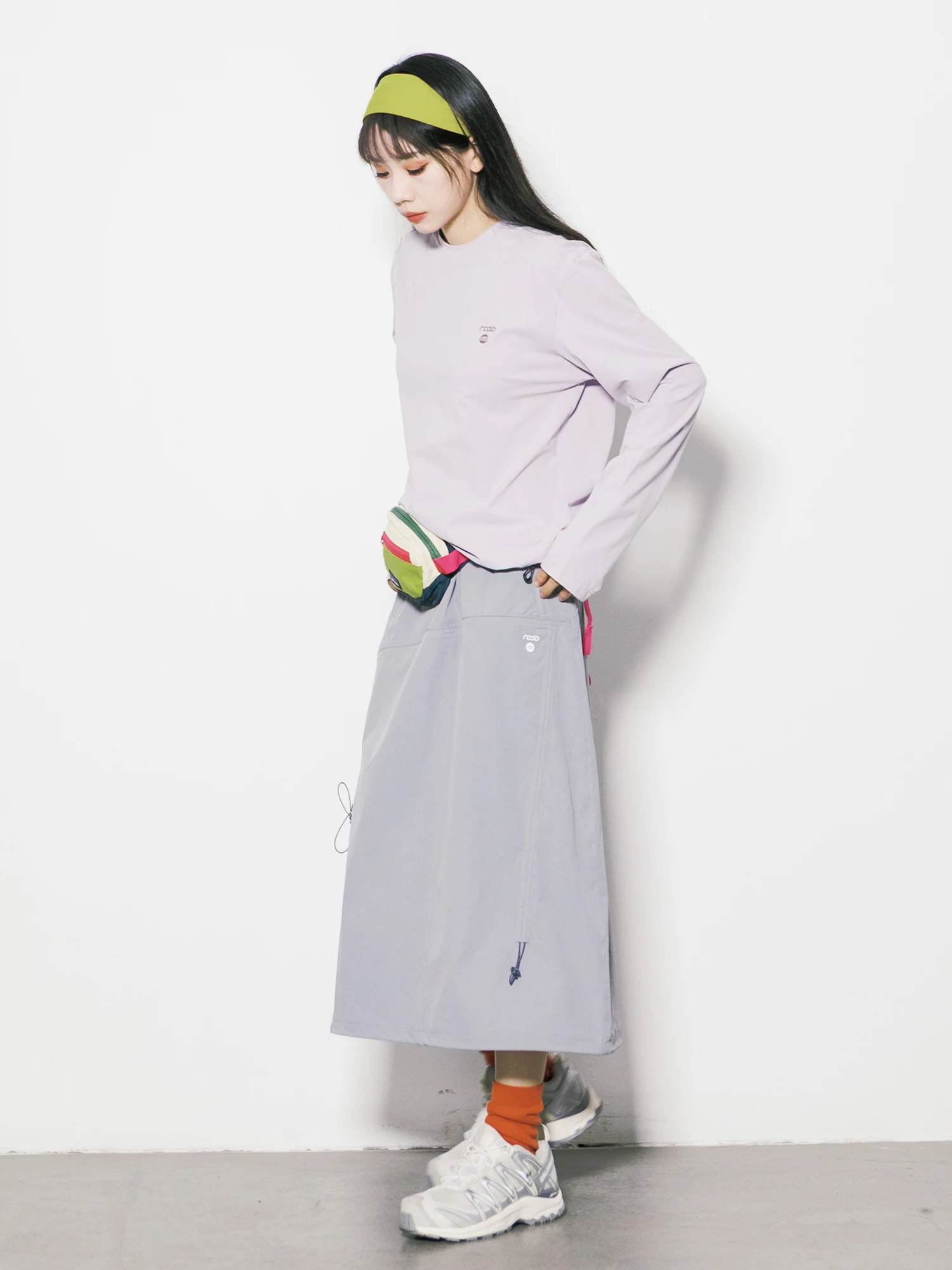 Outdoor Women's A-Line Skirt with Pockets Zipper Lightweight Quick Dry Breathable Reflective Print City Outdoor Style Skirt