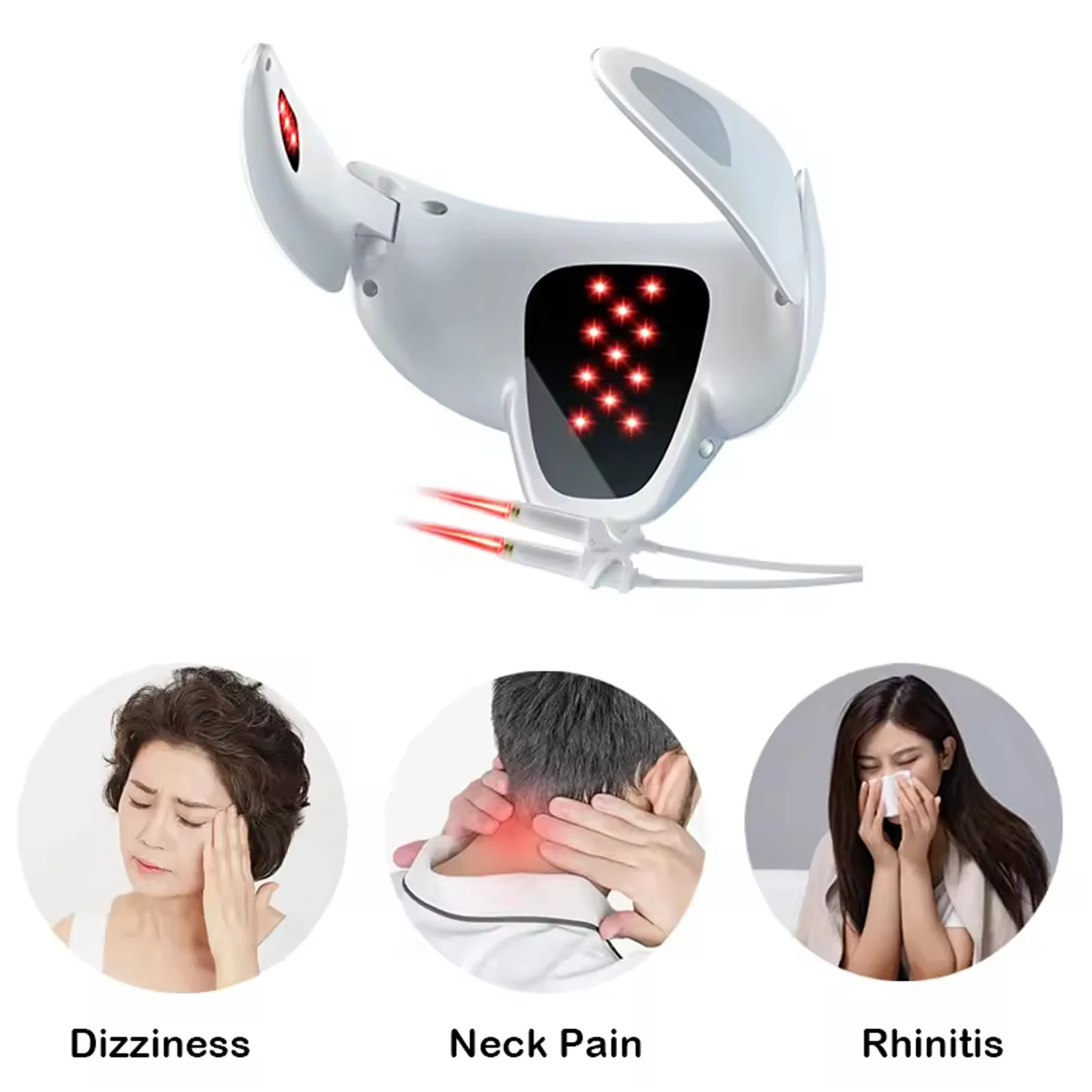 

LASEPREHT Neck Pain Relief Laser Therapy Equipment For Neck Cervical Relaxation Massager 650nm Medical Cervical Vertebra Therapy