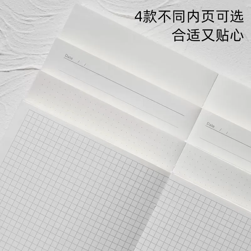 Yiwi A5 A6 Hobo Notebook Inner Blank Grid Lines Pages Journal Note Book Refiller Paper Planner Diary Cute Stationery