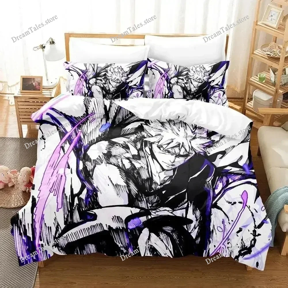 

2025 Bleach Bedding Set Single Twin Full Queen King Size Bed Set Adult Kid Bedroom Duvet Cover Sets 3D Print Anime Bed Sheet Set