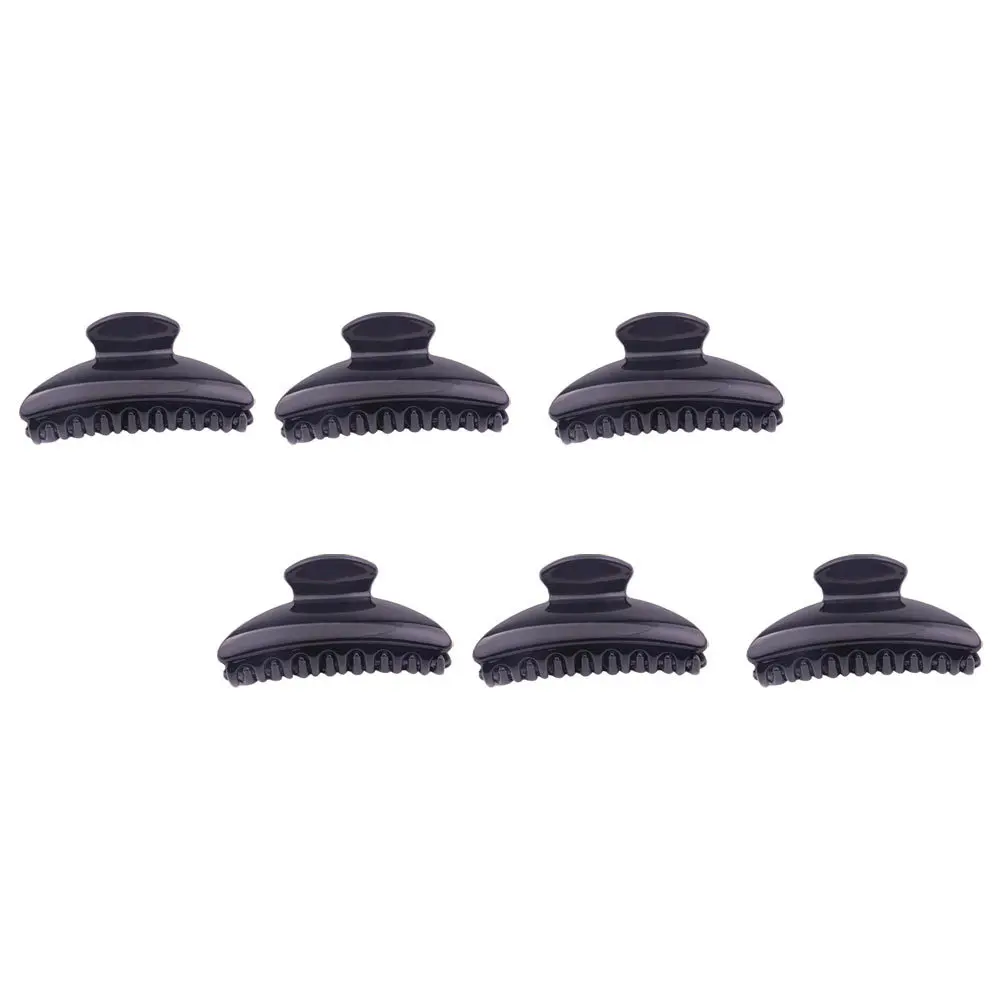 

6Pcs Creative Hair Clips Stylish Practical Durable Easy Match Different Occasions Black Hair Clips Ponytail Holder